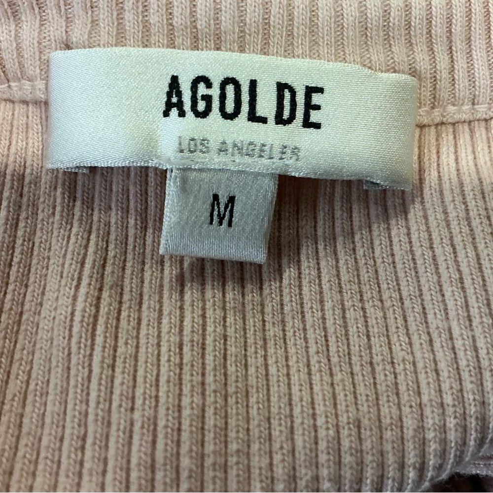 Agolde Ribbed Fitted Tank Top - Picture 5 of 6